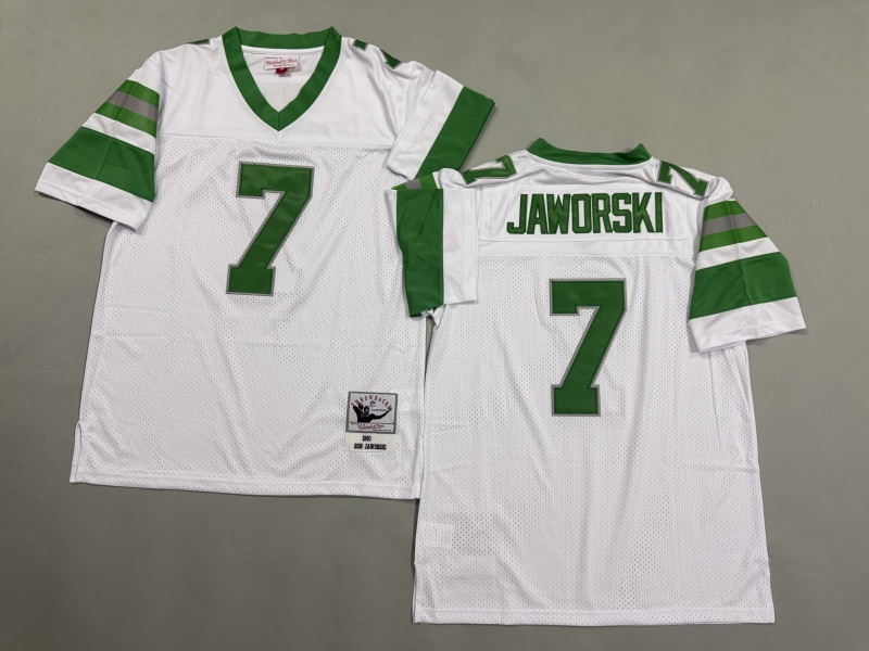 Men 2025 Philadelphia Eagles #7 Jaworski white Throwback Limited NFL Jersey style 001->philadelphia eagles->NFL Jersey